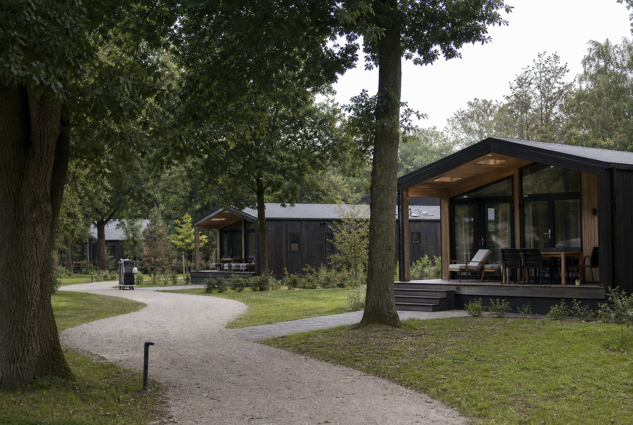 Foto van een vakantiepark waar Verbleif wordt gebruikt.